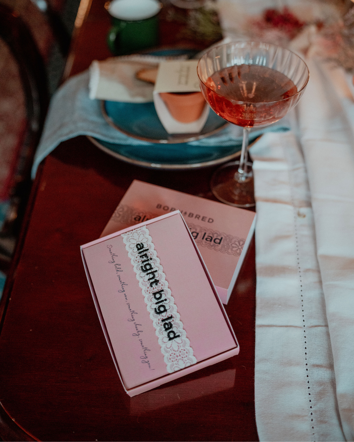 alright big lad wedding garter