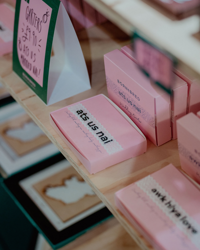 ats us nai wedding garter on shelf