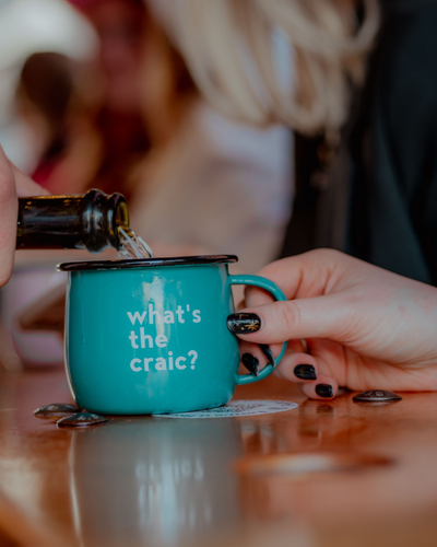 What's The Craic Enamel Mug | Born & Bred