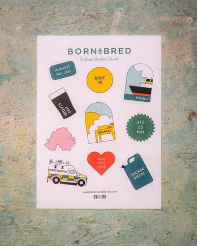 Belfast Sticker Sheet | Born & Bred