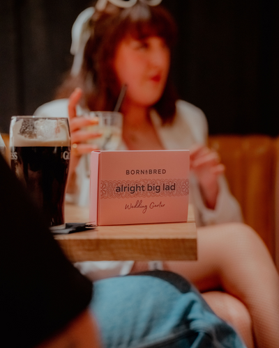 'alright big lad' Wedding Garter | Born & Bred