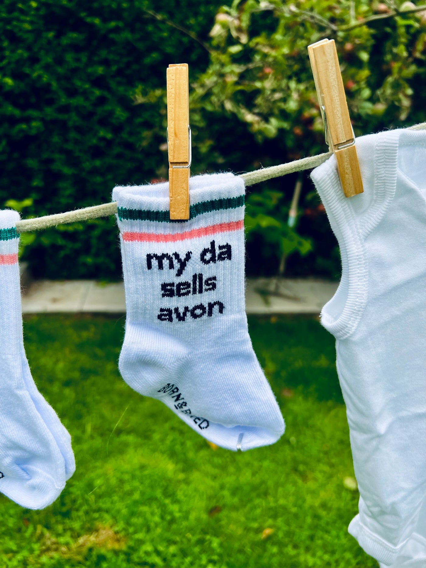 My Da Sells Avon Baby Socks | Born & Bred