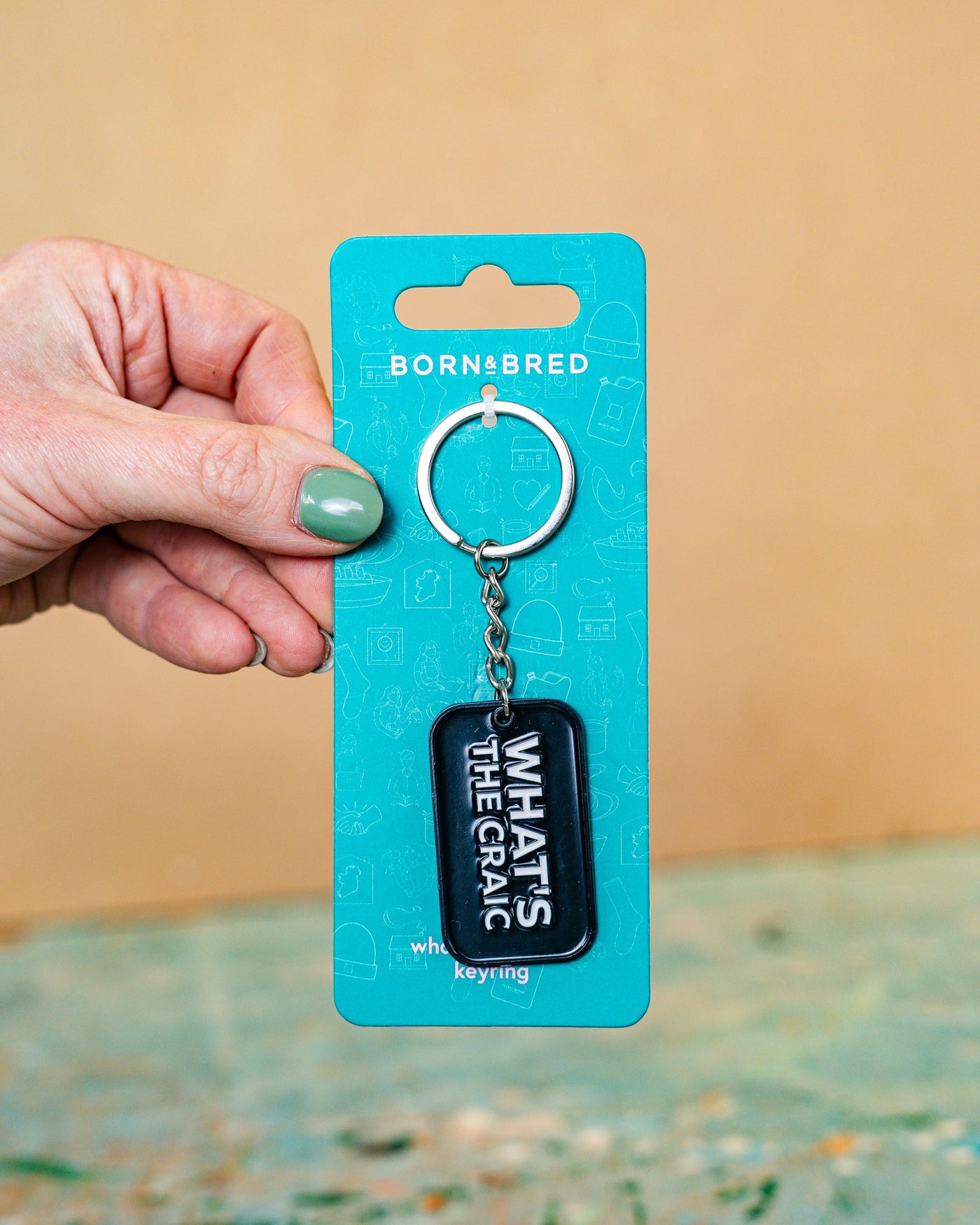 What's The Craic Keyring | Born and Bred