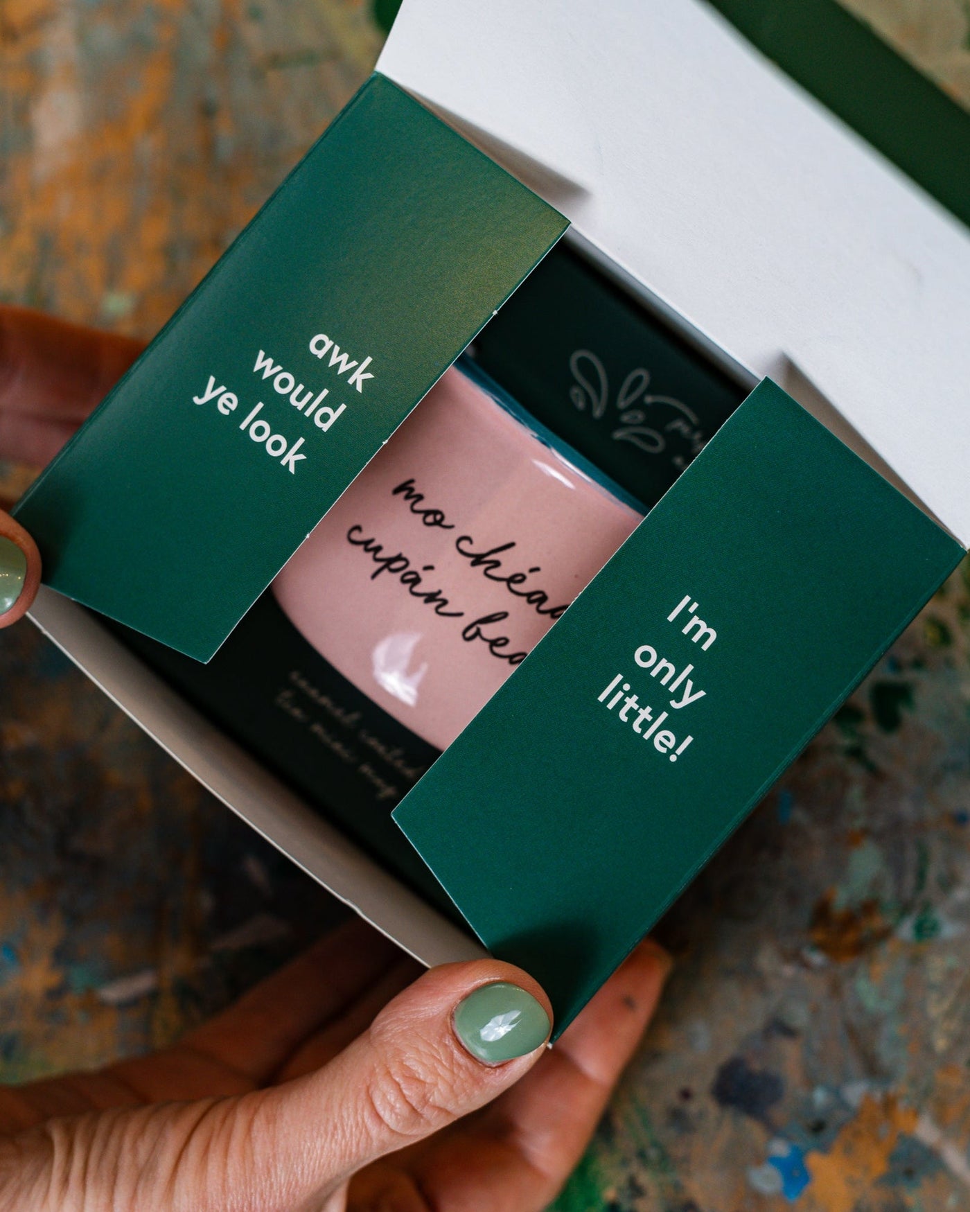 Mo Chéad Cupán Beag Mug Enamel Mini Mug | Born & Bred