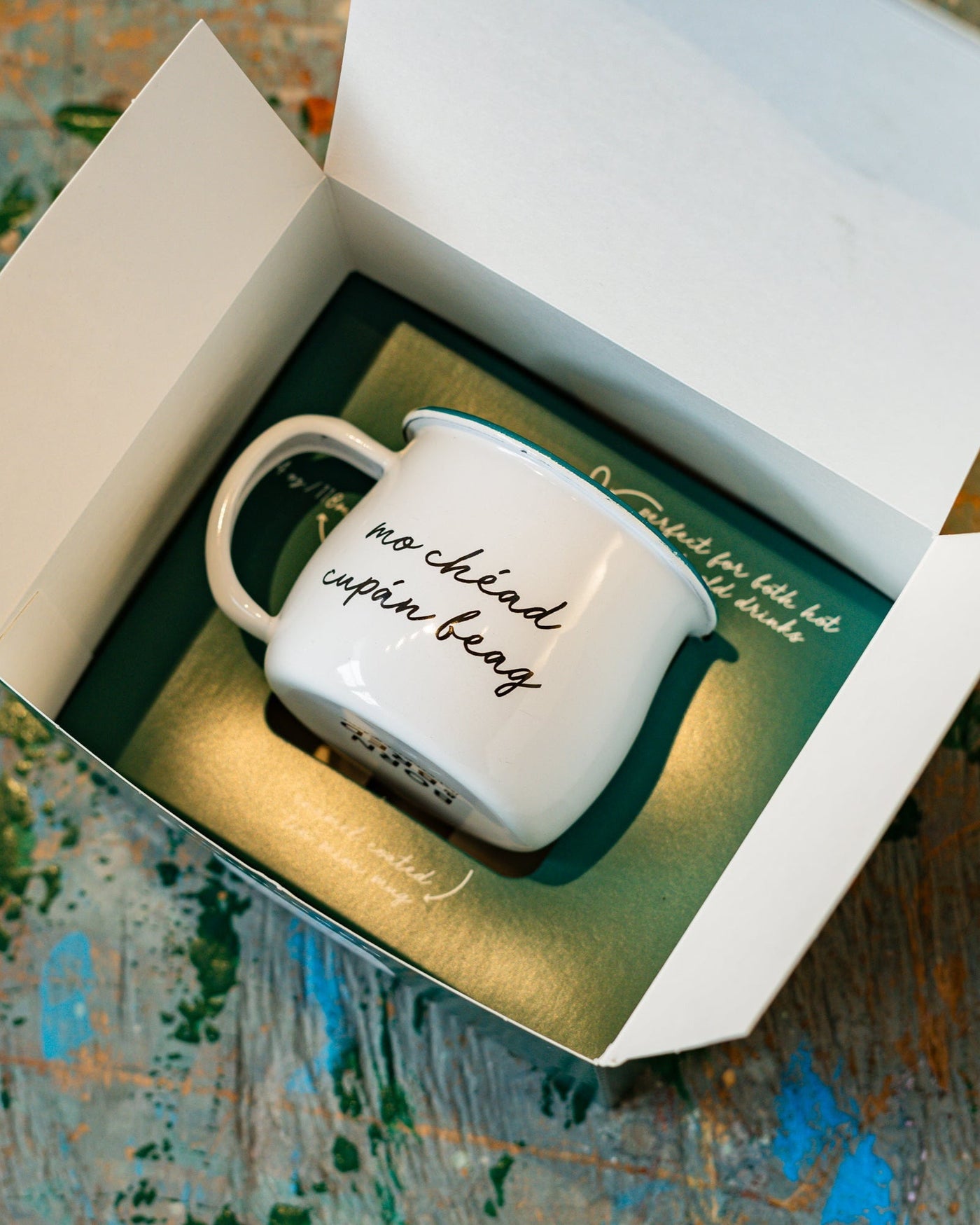 Mo Chéad Cupán Beag Mug Enamel Mini Mug | Born & Bred