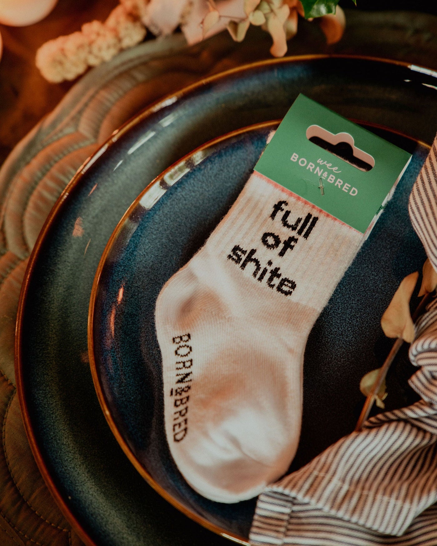 Full Of Shite Baby Socks | Born & Bred