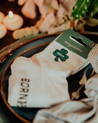 Lucky Shamrock Ankle Socks | Born & Bred