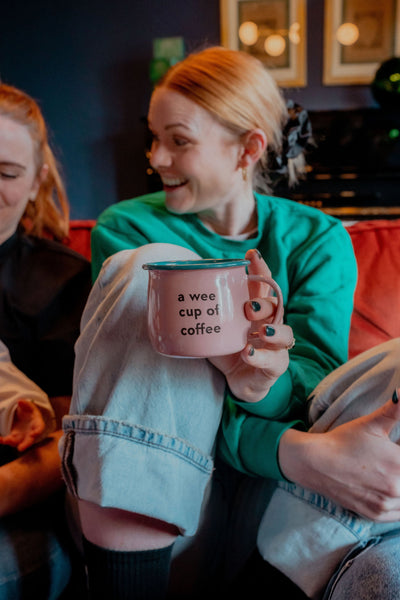 A Wee Cup of Coffee Enamel Mug | Born & Bred