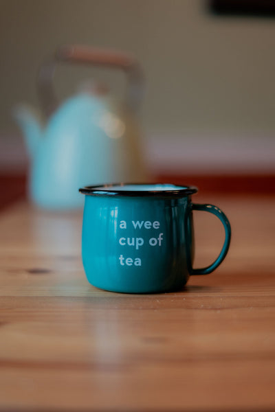 A Wee Cup of Tea Enamel Mug | Born & Bred
