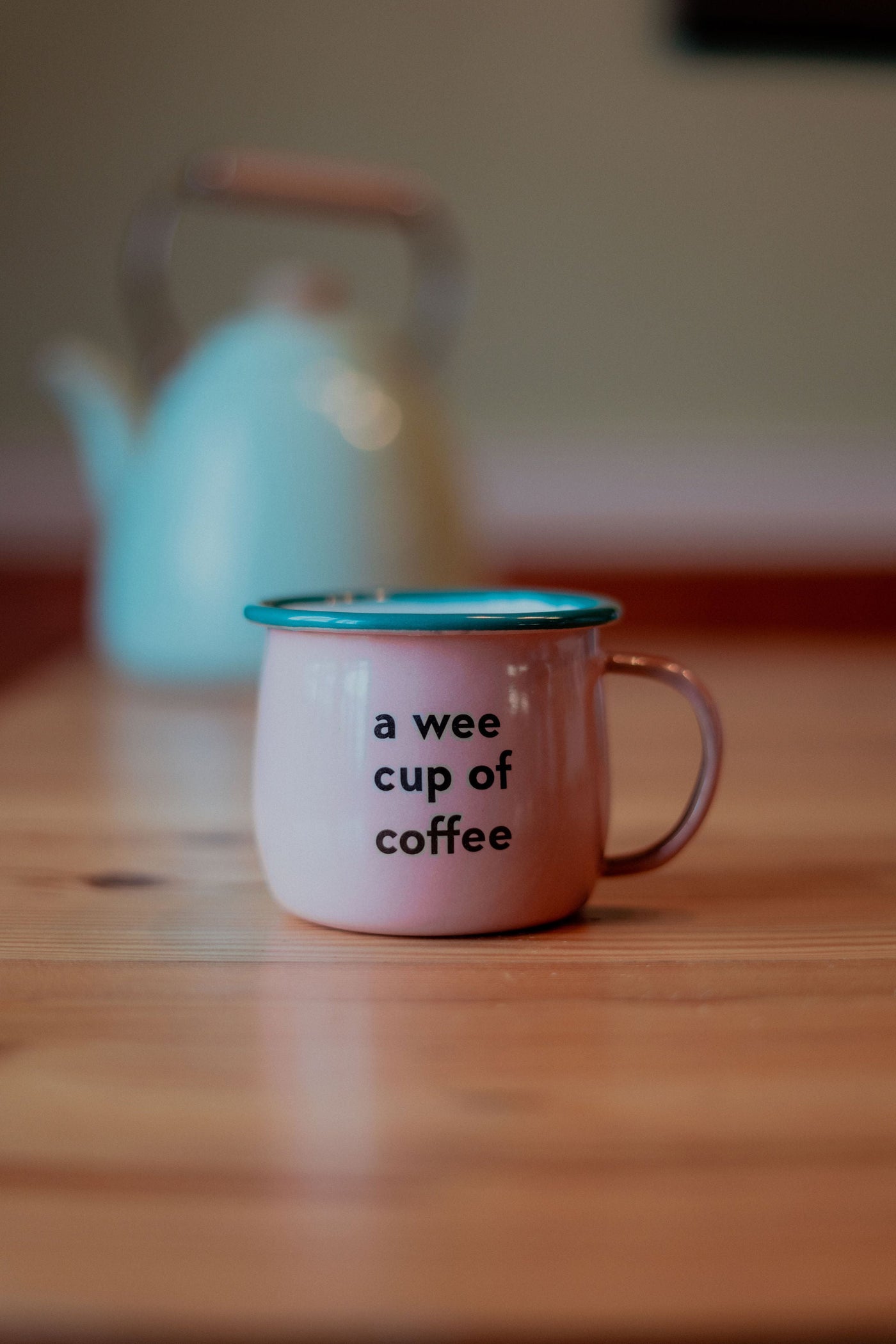 A Wee Cup of Coffee Enamel Mug | Born & Bred