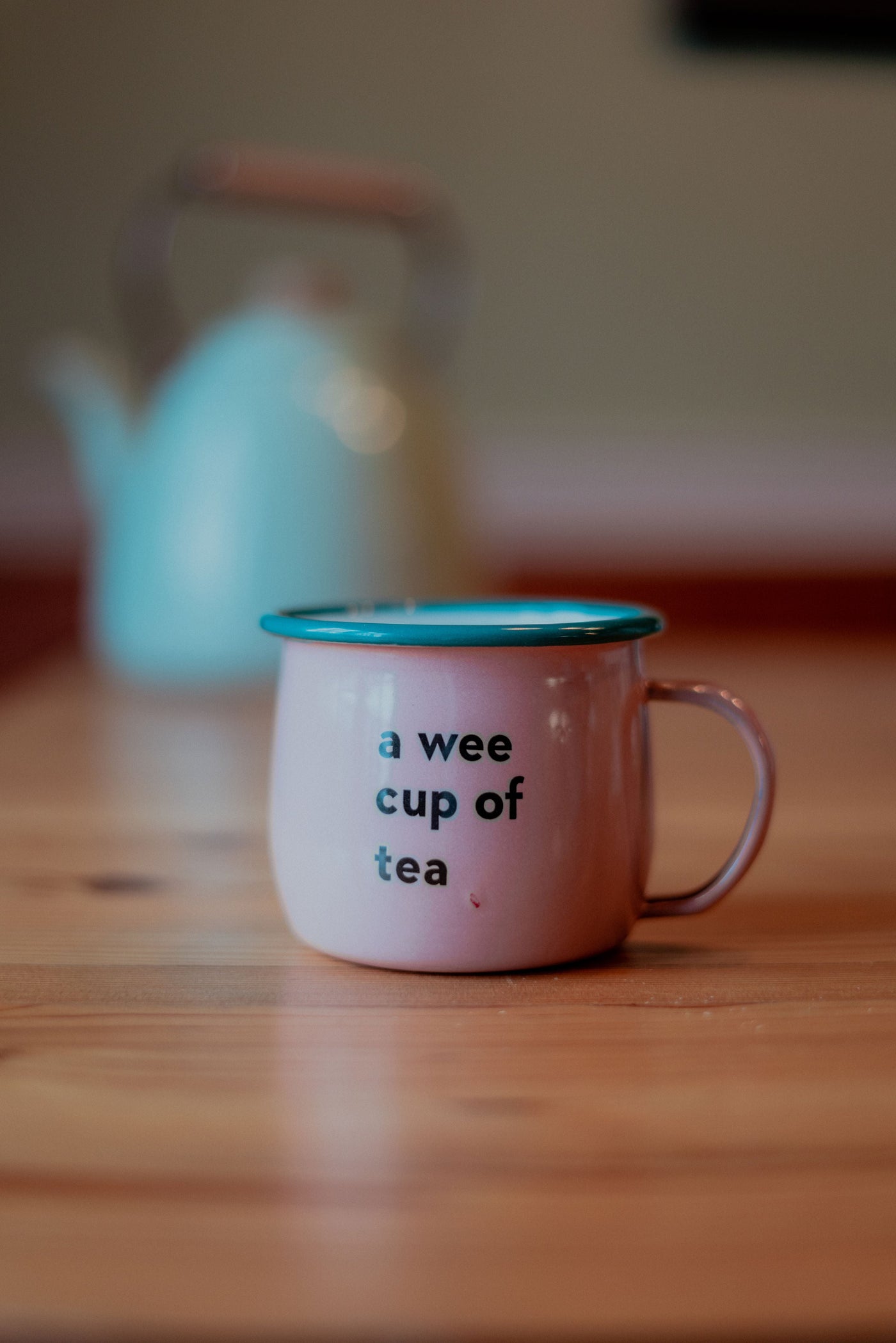 A Wee Cup of Tea Enamel Mug | Born & Bred