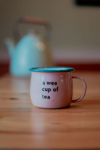 A Wee Cup of Tea Enamel Mug | Born & Bred