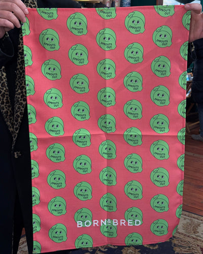 Sprouts Out Tea Towel | Born & Bred