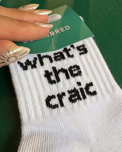 What's The Craic Baby Socks | Born & Bred