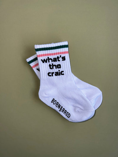 What's The Craic Baby Socks | Born & Bred