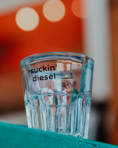 suckin' diesel shot glass