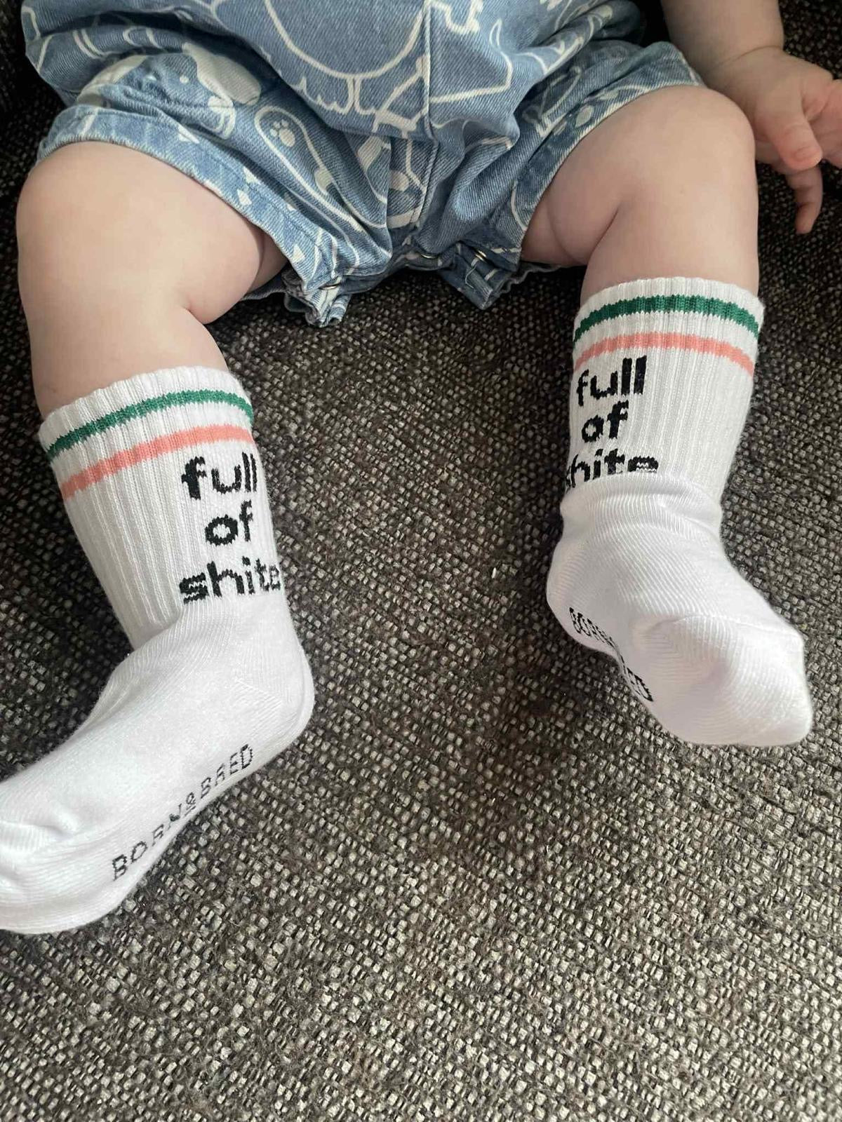 Full Of Shite Baby Socks | Born & Bred